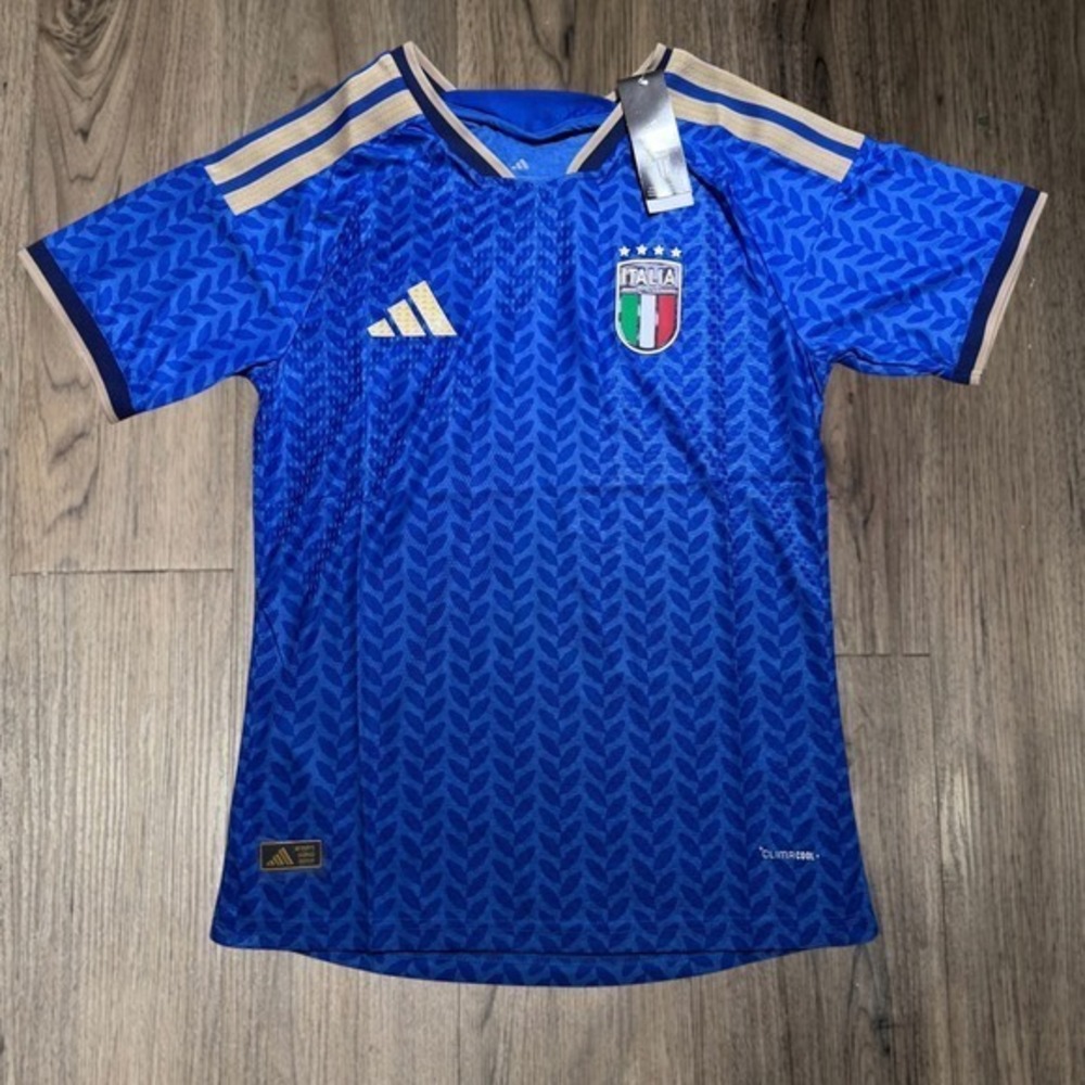 Adidas Italy 2026 Home Soccer Jersey Mens XL Blue Slim Fit